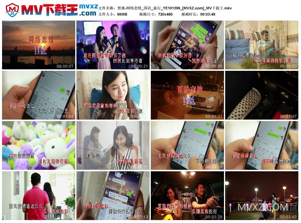 贺燕-网络恋情_国语_流行_YE101399